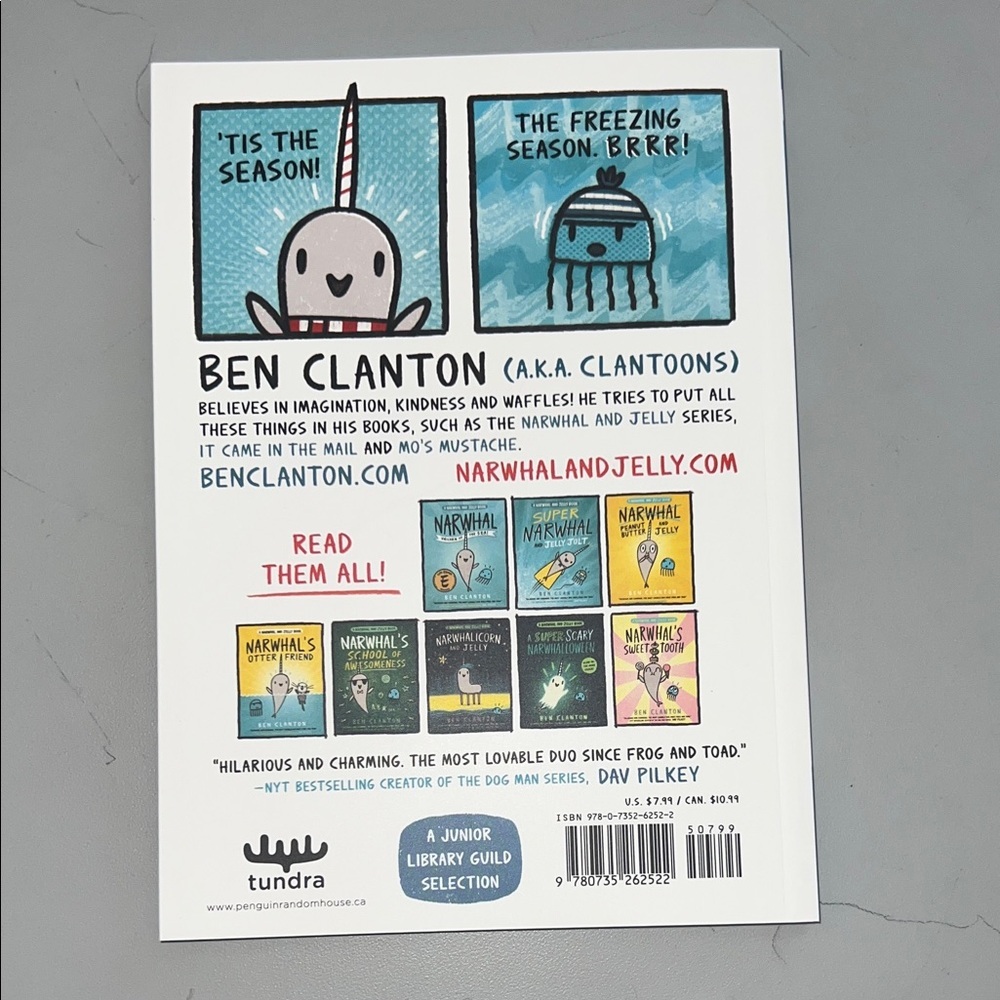 Happy Narwhalidays by Ben Clanton - Blue Cover - Picture 4 of 10